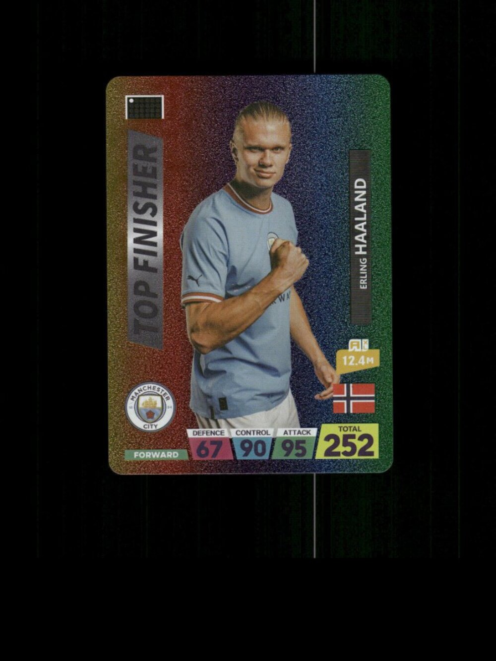 Metallic RAINBOW Erling Haaland Card Soccer Card NORWAY Soccer FIFA World Cup